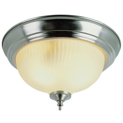 Trans Globe Lighting 13011 BN/FR 2 Light Flush-mount in Brushed Nickel / Frosted